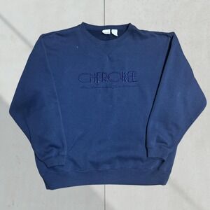 Blue Cherokee Sweatshirt XL Embroidered